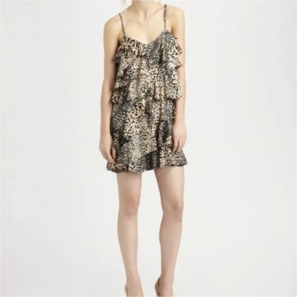 Rachel Zoe Dresses & Skirts - RACHEL ZOE Ruffle Print Mini Dress